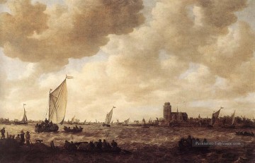 Vue de Dordrecht Jan van Goyen Peinture à l'huile